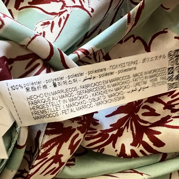 Zara Pullover Floral Faux Wrap Long Sleeve Top Size Medium - Picture 5 of 5